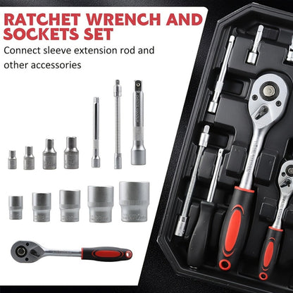 Multi-Configuration Home Repair Tool Kit with Storage Case in 46-, 53- or 1000-Piece Checkout Options