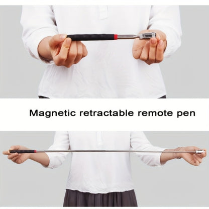 8 lb-Marked Telescoping Magnetic Pickup Tool, Extending 18 to 72cm with Stainless Steel Rod and Orange Handle