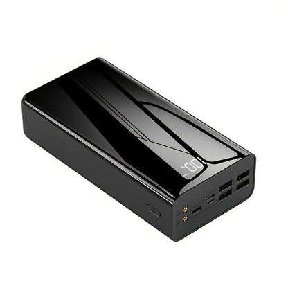 50000mAh Portable Charger Power Bank with LED Flashlight, Digital Display & Multi-Port Fast Charging – Heavy-Duty Battery Pack for Camping, Travel, Emergency, Laptops & Multiple Devices, Black/Red