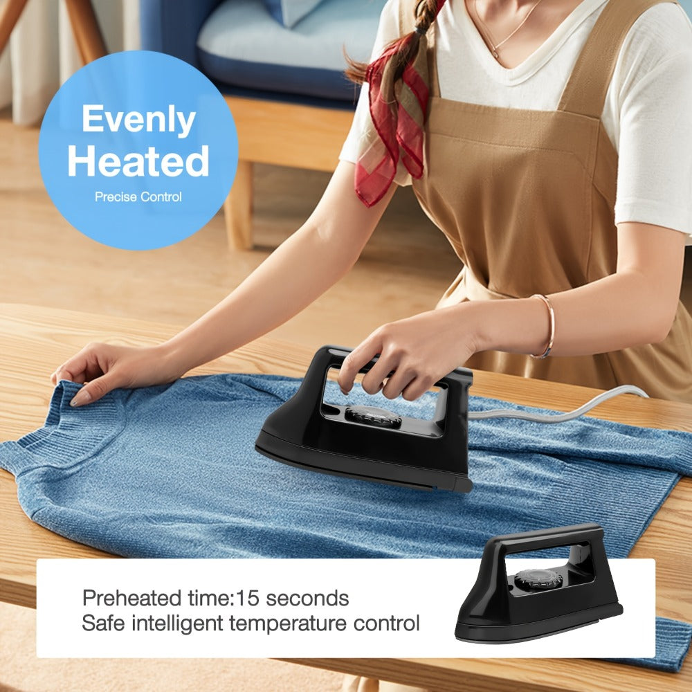 Mini Heat Press Machine Portable 400W with Charging Base, Handheld Heat Transfer Press for T-Shirts Shoes Bags Vinyl HTV Projects, Compact Travel & Home Iron-On Press Tool for DIY Crafts Sublimation