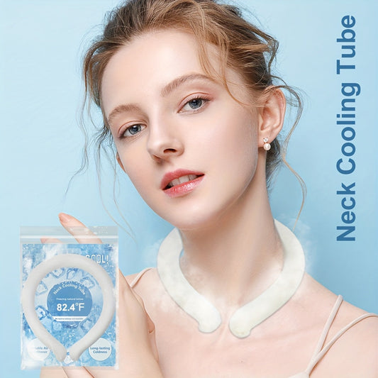 Cooling Neck Ring 3-Pack – Wearable Ice Gel Tube Wrap for Hot Weather, Outdoor Sports, Heat Relief & Hot Flashes, Freezes at 28°C, Hands-Free Summer Cooling for Men & Women