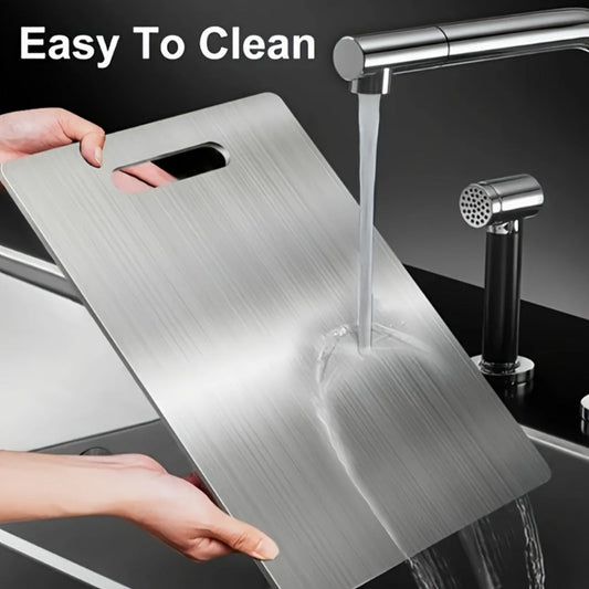 Stainless Steel Cutting Board Set of 3 – Durable BPA-Free Kitchen Cutting Boards, Rust-Resistant & Easy to Clean, Space-Saving Nested Design for Meat, Vegetables & Food Prep