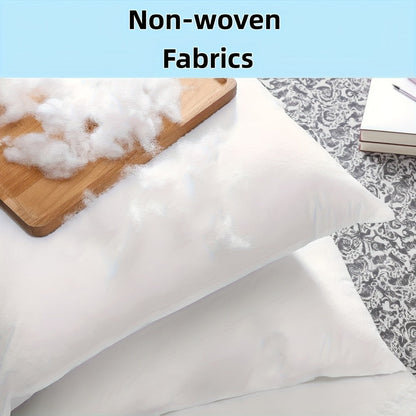 White Pillow Inserts in Square or Lumbar Sizes with Single, Three, Five, Sixteen or Twenty-Piece Packs
