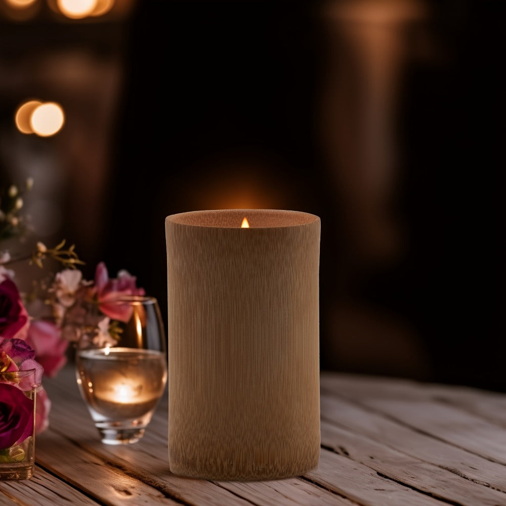 Scented Candles in Carbonized Bamboo Jar – 60-Hour Long-Lasting Soy Wax Candle with Premium Fragrance – Aromatherapy Gift for Home Decor, Spa, Housewarming, Christmas, Mom & Friends (8 Scents)