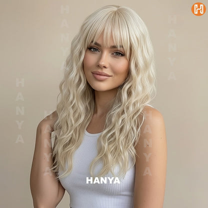 Synthetic Wig Long Heat-Resistant Style, Six Color Choices with 24-Inch Retained Length for Parties
