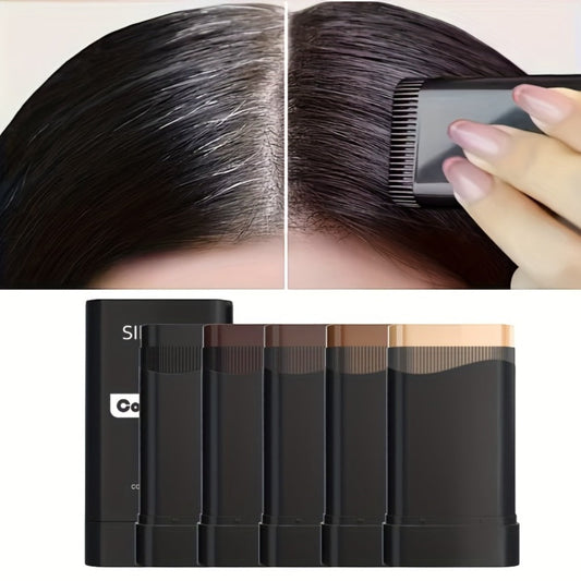 Gray Root Touch-Up Color Concealer Comb for Hair & Beard | Waterproof Fine Teeth Applicator | 5 Shades | Precise Coverage 0.7oz Each | 2-Pack Value Set