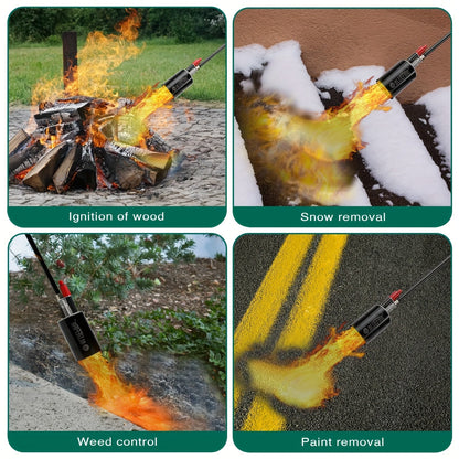 Propane Weed Torch | Flame Weeder Ice Melter Outdoor Roof Driveway