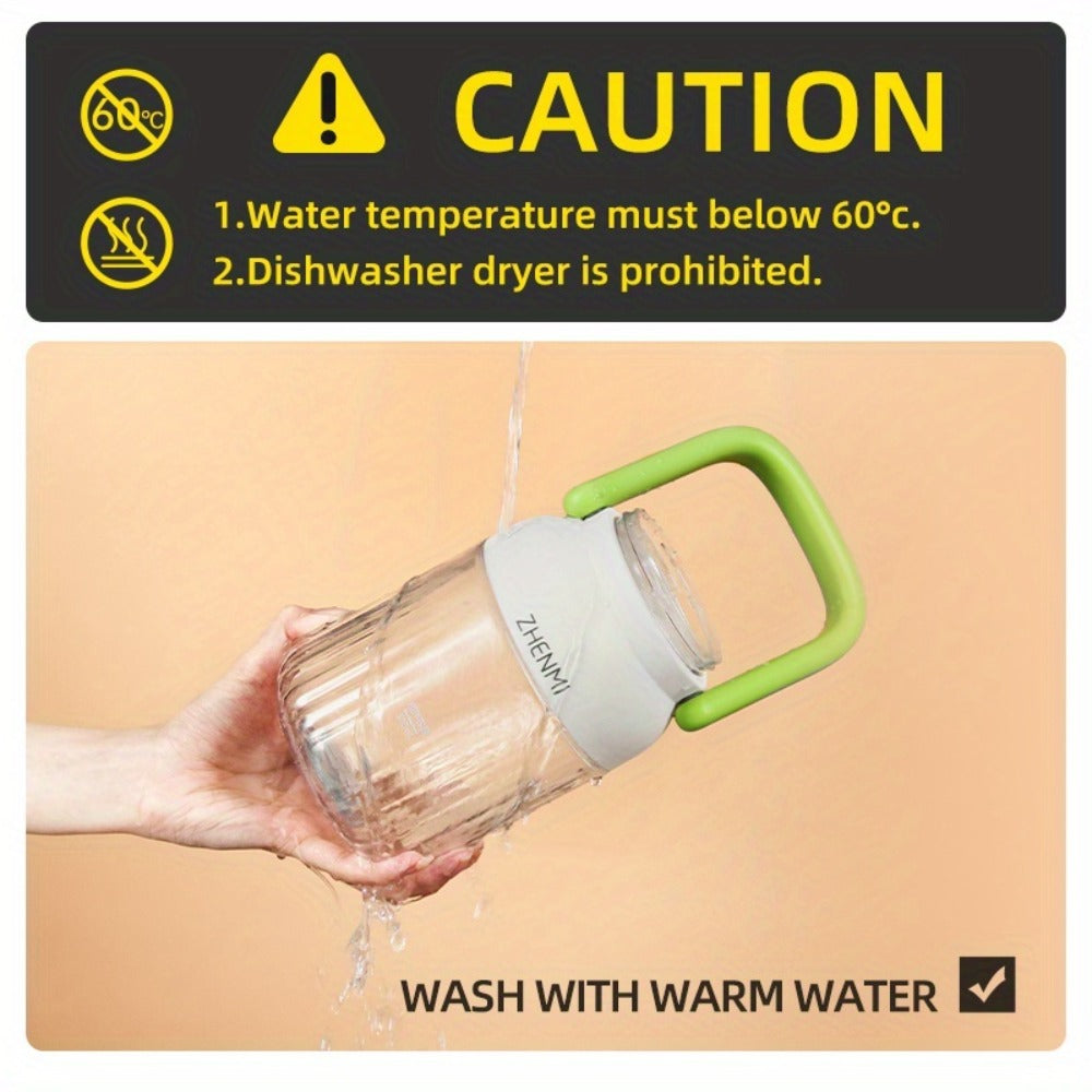 Cordless Portable Blender 33oz USB Rechargeable - Ice Crushing Blender for Smoothies & Shakes