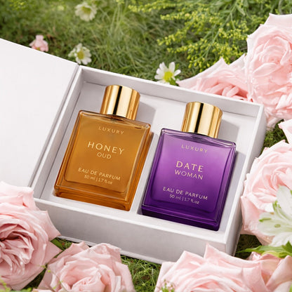 Eau de Parfum Arabian Oud Collection with Honey Oud & Date 50ml Bottles and 4 Source Options