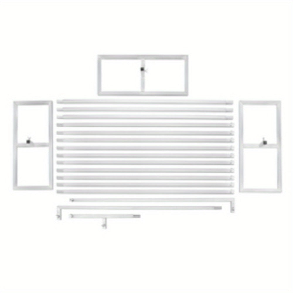 20x10 Ft Heavy Duty Backdrop Stand Pipe Kit with Weighted Stainless Steel Bases, 15-Pole Curtain Frame Drape Kit for Wedding Ceremony Party Photography Studio Trade Show Stage Event Backdrop