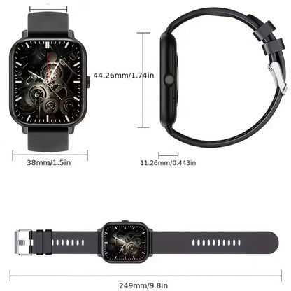 AI Translation Smart Glasses and Smartwatch Set 2026 Real-Time Multi-Language Photo Translation Built-In Mic Speaker Calling Music Full Touch Wearable Tech Bundle Men Women Black Pink Silver