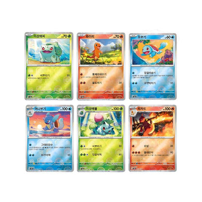Trading Card Game Korean-Language 151 Seven-Card Booster Pack with Character Wrapper Artwork