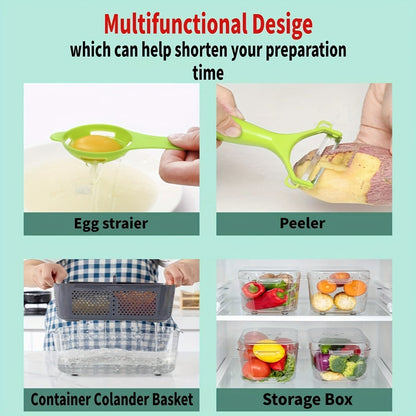 22-in-1 Vegetable Chopper with Container – 13 Blades Food Chopper & Dicer for Onion, Tomato & Veggies with Lemon Squeezer, Safety Lock & Clear Lid