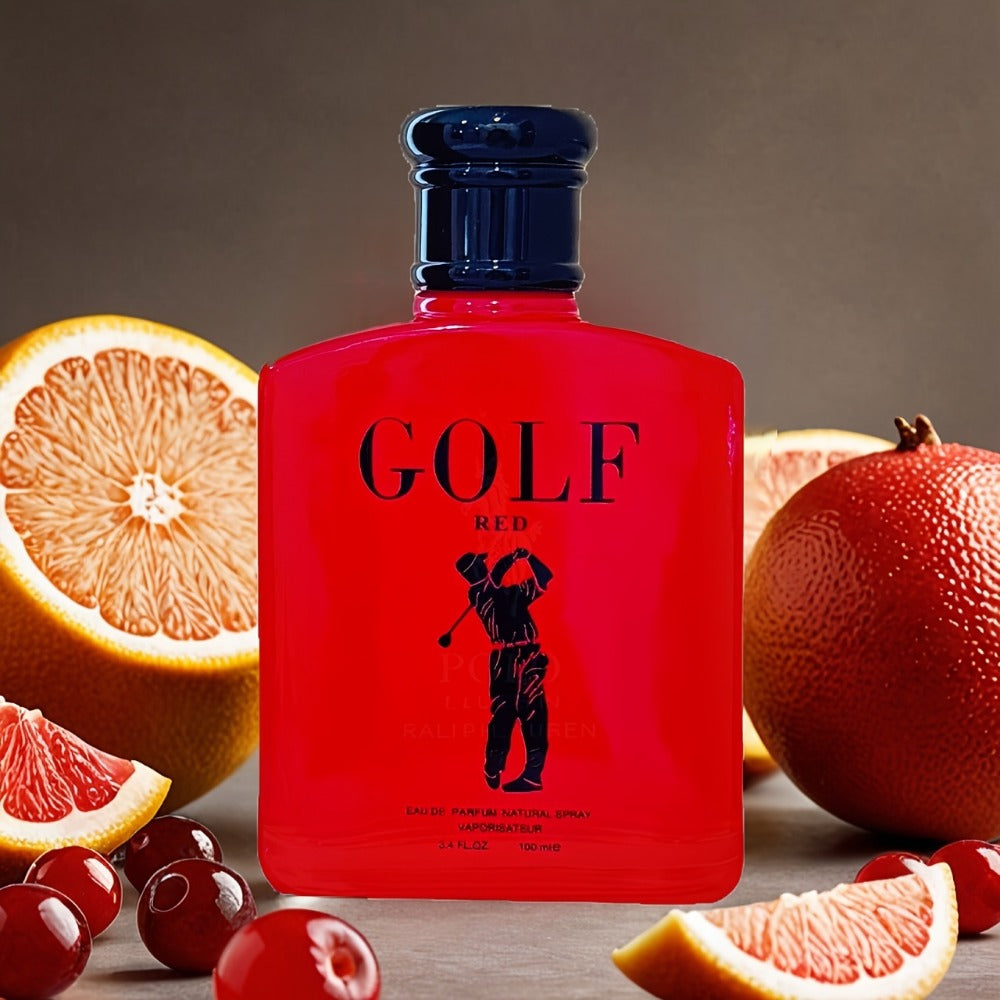 Men's Eau de Parfum Full Size - Red Intense EDP 3.4 fl oz | Bold Fruity Aromatic Cologne Cranberry Grapefruit Lemon Scent for Men