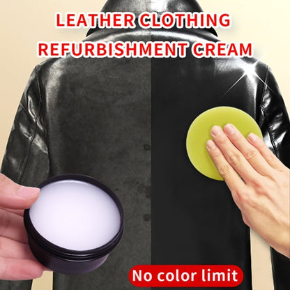 Colorless Leather Care Wax Kit with Applicator Sponge for Shoes, Bags, Jackets, Furniture and Faux Leather