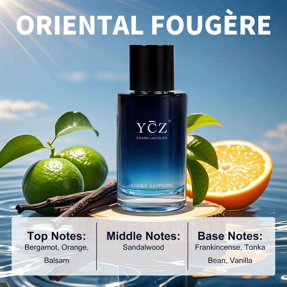 Eau de Toilette for Men, YCZ Barbarism Cologne Spray, Natural Masculine Woody Fresh Scent, 3.4 fl oz 100ml Perfume Gift for Him