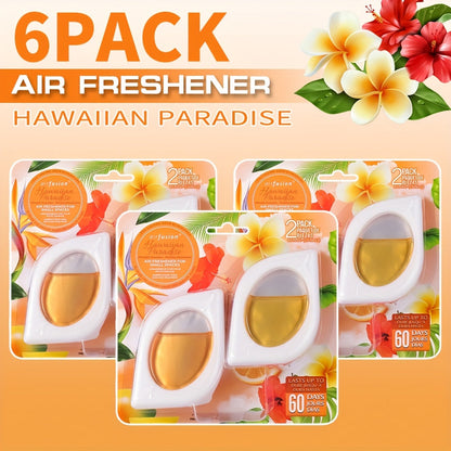 Compact Air Freshener Cups in Six Scents, Available in 2, 6 or 12 Packs for Closets, Bathrooms and Small Spaces