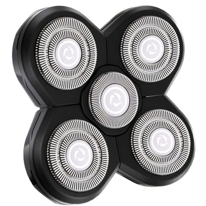Electric Shaver IPX6 Floating Rotary Head with Type-C Charging, LED Display and Five Listed Set or Head Options