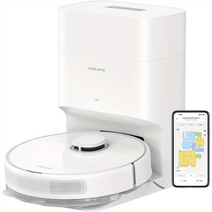 Dreame D10 Plus Gen 2 Self-Emptying Robot Vacuum & Mop Refurbished – 6000Pa Suction | 90-Day Base | LiDAR Navigation | Obstacle Avoidance | Wi-Fi App & Voice Control | Smart Floor Cleaner for Home
