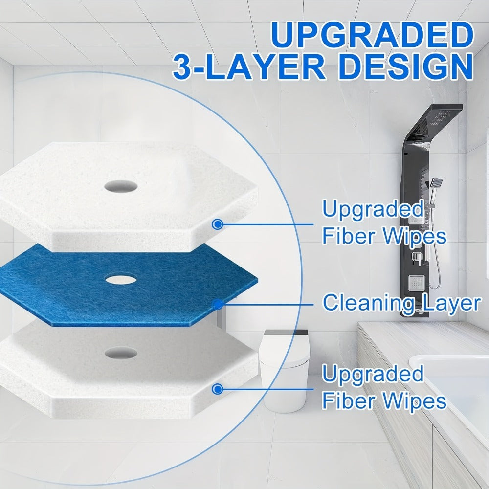 Toilet Wand Refills Compatible with Clorox ToiletWand, Disposable Microfiber Toilet Bowl Cleaner Refills