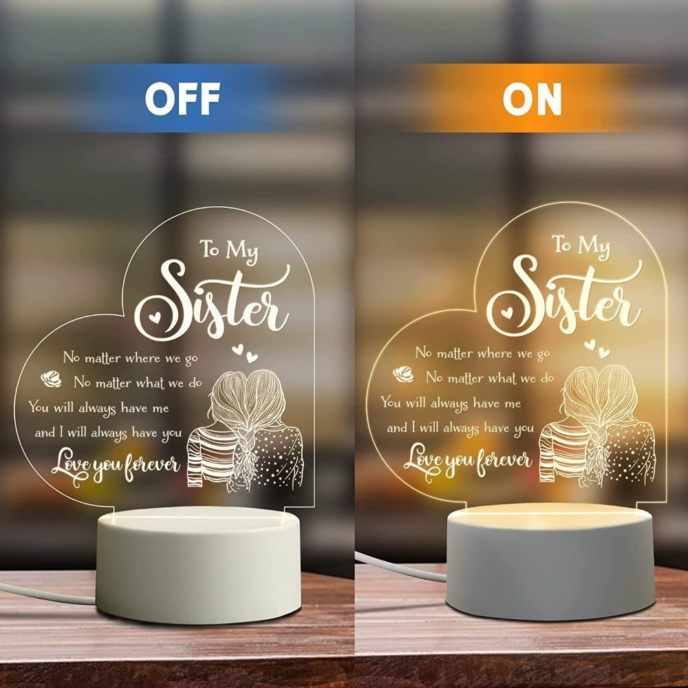 Space Floral Acrylic Night Light – Enchanting Galaxy Flower LED Desk Lamp, Aesthetic Bedroom Decor, Cute Room Accent Light, Unique Gift for Sister, Girls, Teens, Birthday & Any Occasion