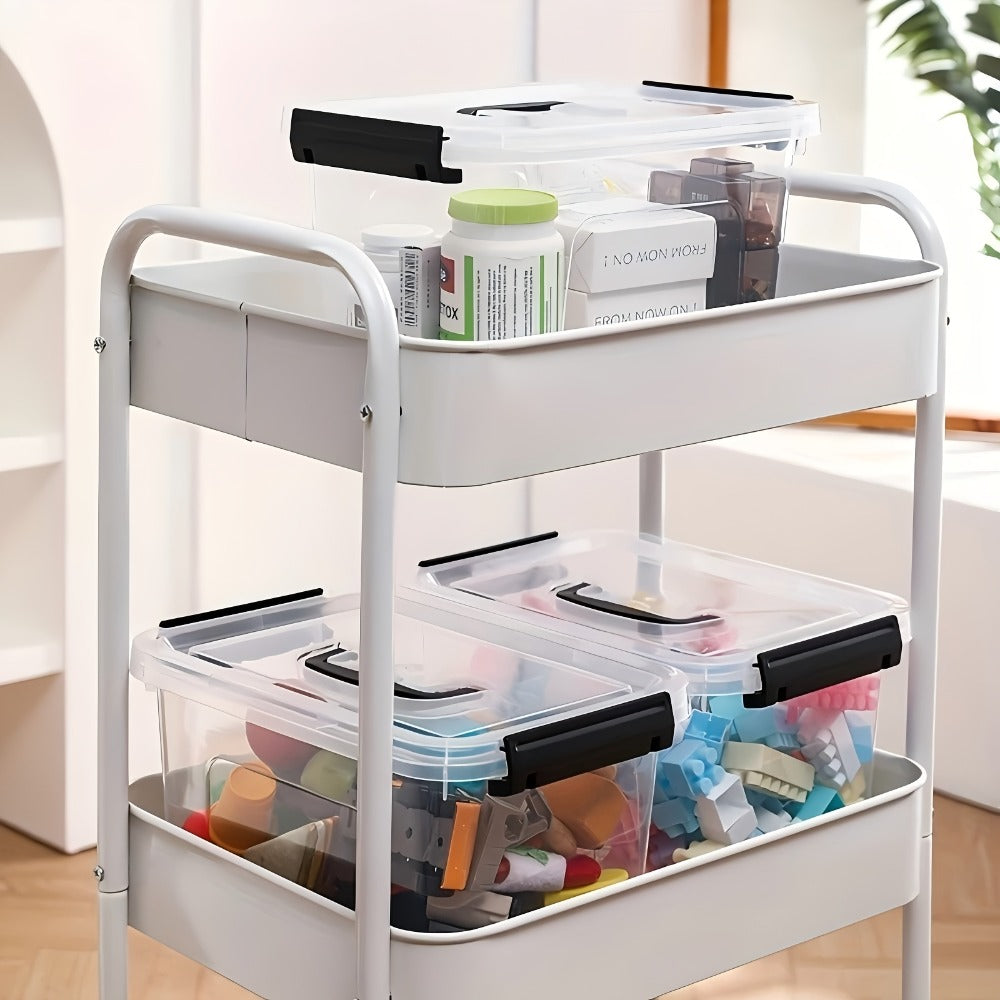 Stackable Clear Plastic Storage Bins with Lids – 6 Pack Large Capacity Clip-On Lid Containers for Home, Closet, Office & Garage Organization (12.7qt / 20.8qt)