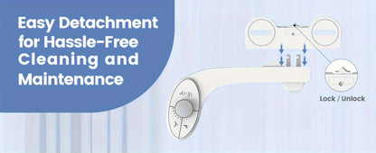 Ultra-Slim Non-Electric Bidet Attachment with Dual Retractable Nozzles and Seven Model Options