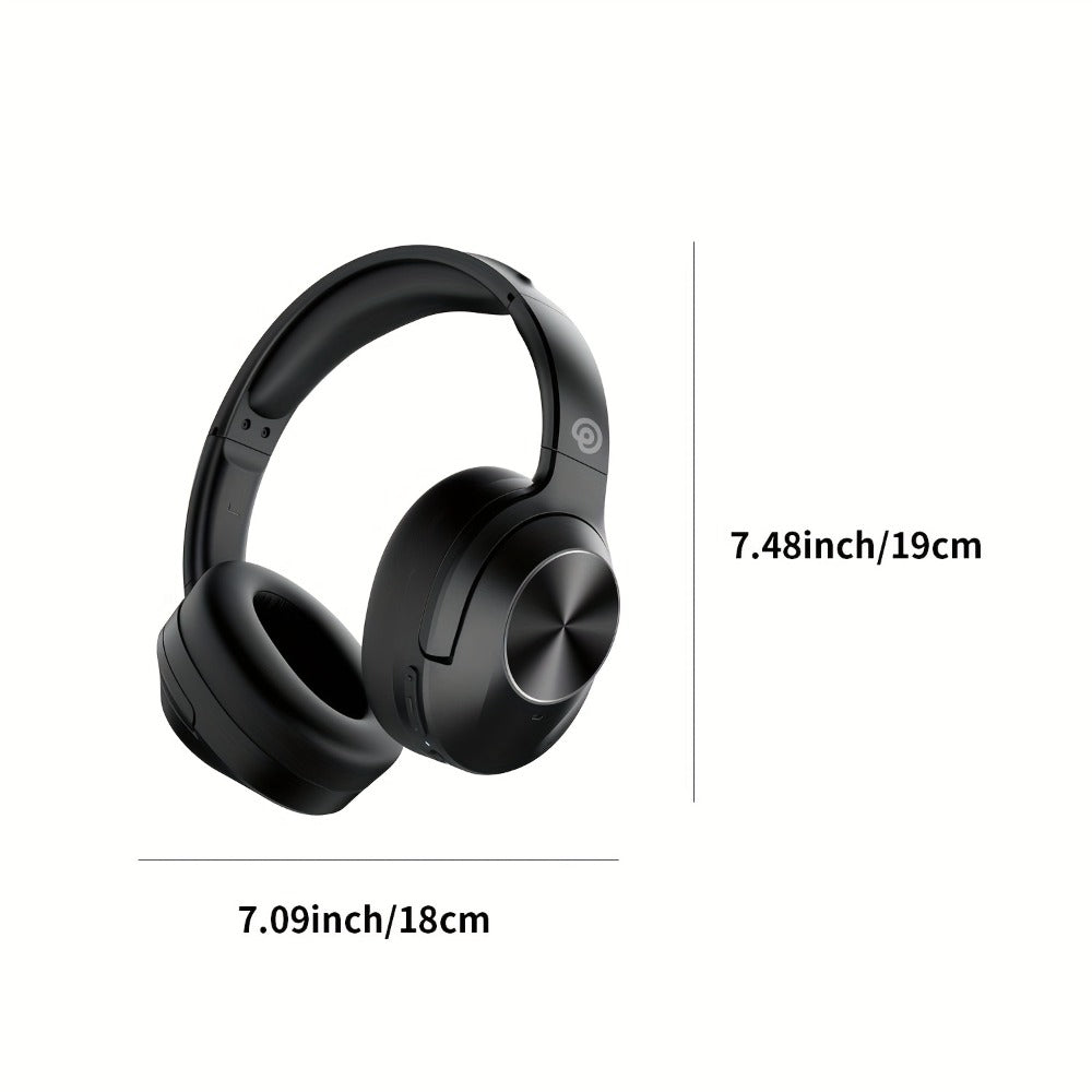 Hybrid ANC Over-Ear Wireless Headphones Hi-Fi Audio 45mm Drivers Memory Foam Ear Cups 30H Playtime ENC Microphone Bluetooth 5.3 for Travel Work Study Home Office
