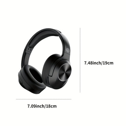 Hybrid ANC Over-Ear Wireless Headphones Hi-Fi Audio 45mm Drivers Memory Foam Ear Cups 30H Playtime ENC Microphone Bluetooth 5.3 for Travel Work Study Home Office