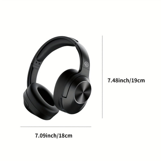 Hybrid ANC Over-Ear Wireless Headphones Hi-Fi Audio 45mm Drivers Memory Foam Ear Cups 30H Playtime ENC Microphone Bluetooth 5.3 for Travel Work Study Home Office