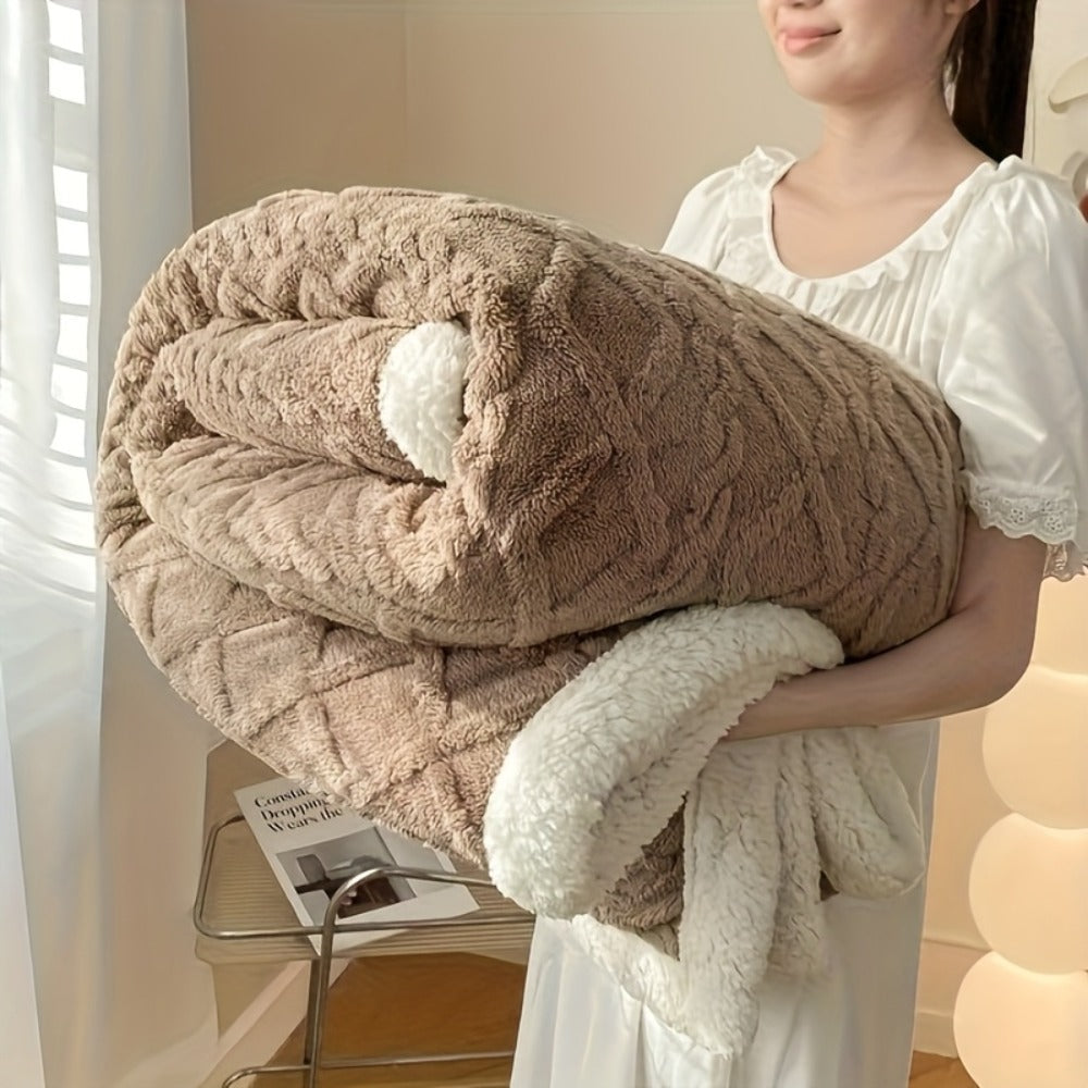 Taffeta Blanket Double-Sided – Silky Soft All-Season Sleep Blanket for Bed & Air Conditioning, Machine Washable, 5 Colors, 3 Sizes
