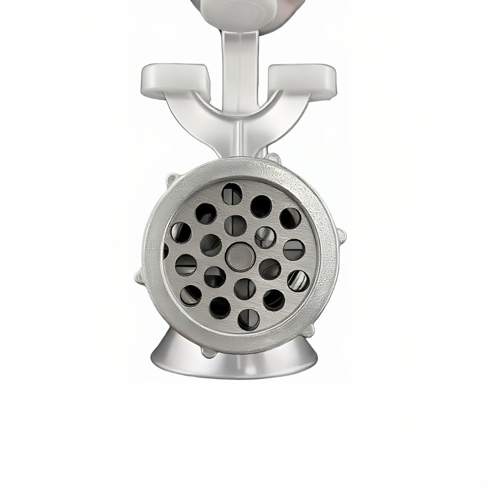 Size 5 Manual Meat Grinder with Table Clamp, Hand Crank, Cutting Plate, Blade and Sausage Nozzle