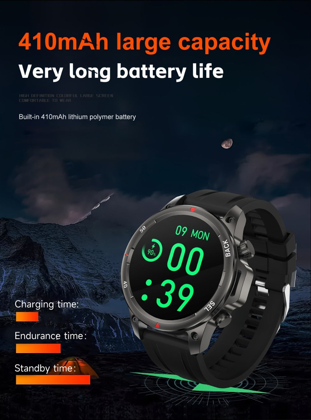 GPS NFC Smartwatch for Men – AI Voice Calling, 360×360 HD Screen, Built-in Compass, Motion Trajectory, Heart Rate Sleep Fitness Tracker – Outdoor Sports Watch Black Silver Steel