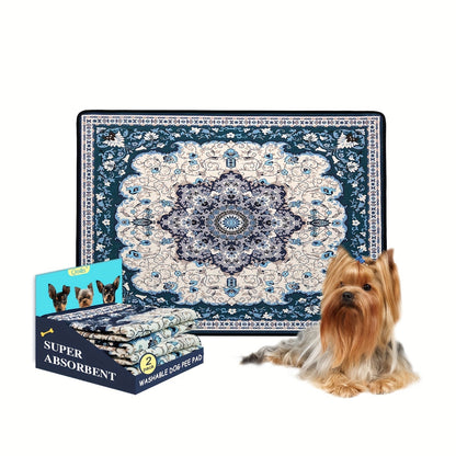 Washable Reusable Dog Pee Pads – Super Absorbent Non-Slip Puppy Training Pads in Multiple Sizes | Heavy-Duty Leakproof Pet Pads for Floor, Crate, Couch & Whelping | 3 Patterns, 4 Size Options
