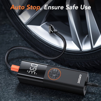 Tire Inflator Air Compressor 150PSI 12V DC Corded with LCD Display, Auto Shut-Off, 4 Preset Modes, LED Light, 9.8ft Power Cord for Car Motorcycle Bicycle Tires Sports Balls Roadside Emergency