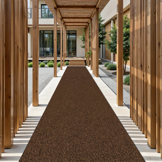 Non-Slip Runner Rug for Hallway Kitchen Stairs - Thick 4mm Long Roll Rug 23.22" Wide, Machine Washable, Multiple Sizes & Colors