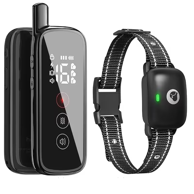 Dog E-Collar with Remote IP68 Waterproof – Rechargeable Dog Training Shock Collar for Small Medium Large Dogs, 3 Safe Training Modes, 1640ft Range | 1, 2 or 3 Dogs (Black)