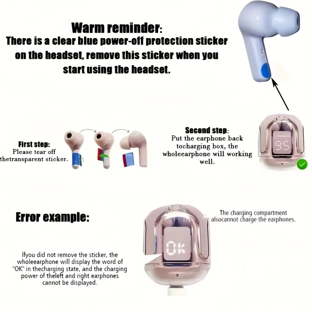 Three-Pair Assorted TWS Wireless Earbuds Bundle with Mixed Charging Cases in Set A or Model B