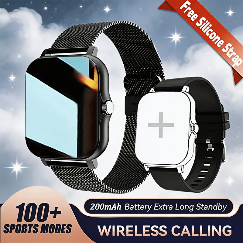 Smartwatch 2-in-1 with Built-In Wireless Earbuds, Calling, Music, Camera and Strap Options