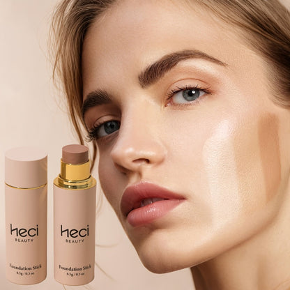CC Cream Foundation Stick 2-Pack — Full Coverage Concealer, water-resistant extended-wear Natural Matte Finish, Lightweight Moisturizing