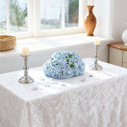 Artificial Hydrangea Flowers 20pcs 16 Inch | Silk Fake Hydrangea Stems for Wedding Home Bedroom Kitchen Decor | Birthday Christmas Exhibition Display in Blue White