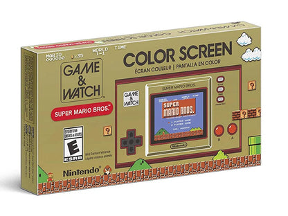 Game & Watch Super Mario Bros. Limited Edition Golden Handheld with Super Mario Bros., The Lost Levels & Ball