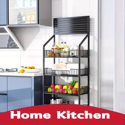 Four-Tier Rolling Display Rack with Wire Basket Shelves, Top Sign Panel and Exact 55 by 24 by 11 Option