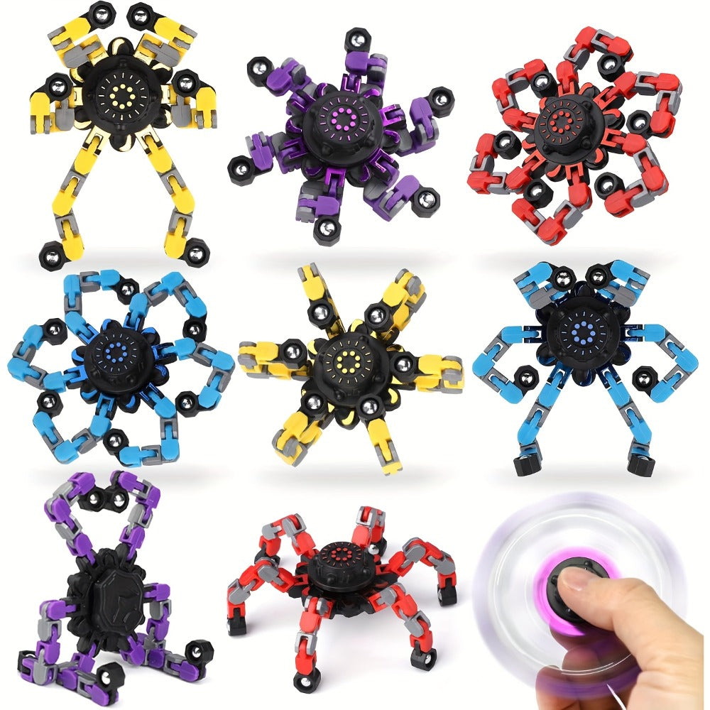 Robot Fidget Spinner Set with 10- or 15-Piece Standard and Luminous Checkout Configurations
