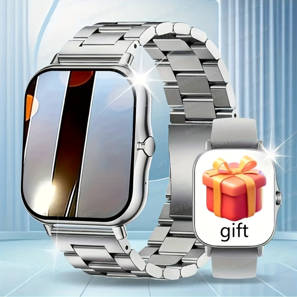 Smartwatch 1.83 Inch with Extra Strap Set, Wireless Calling, Sport Modes, Alarm and Pedometer