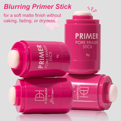 Pore Minimizer Face Primer Stick 2pcs Oil Control Long-Lasting Matte Finish Makeup Base – Lightweight Moisturizing Foundation Primer for Oily Combination All Skin Types Women