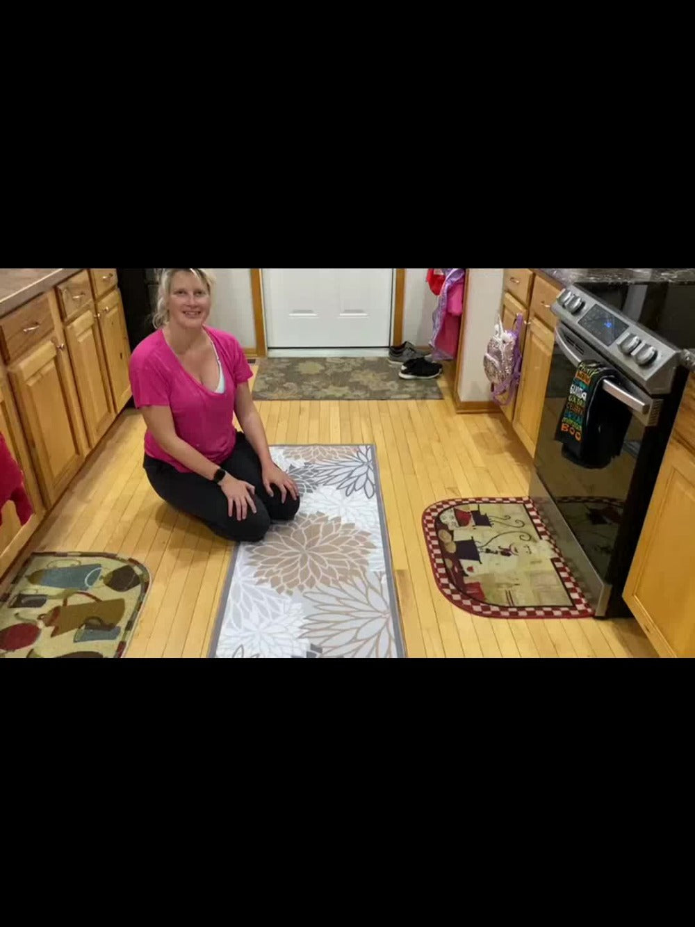 Floral Medallion Hallway Runner in Brown or Grey with 2 × 6, 2 × 8 and 2 × 10 ft Options for Home Decor