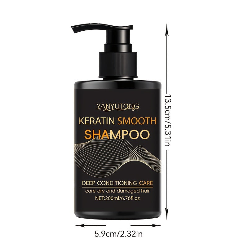 Keratin Smooth Shampoo and Conditioner in 200mL Pump Bottles with Duo, Shampoo-Only or Conditioner-Only Options