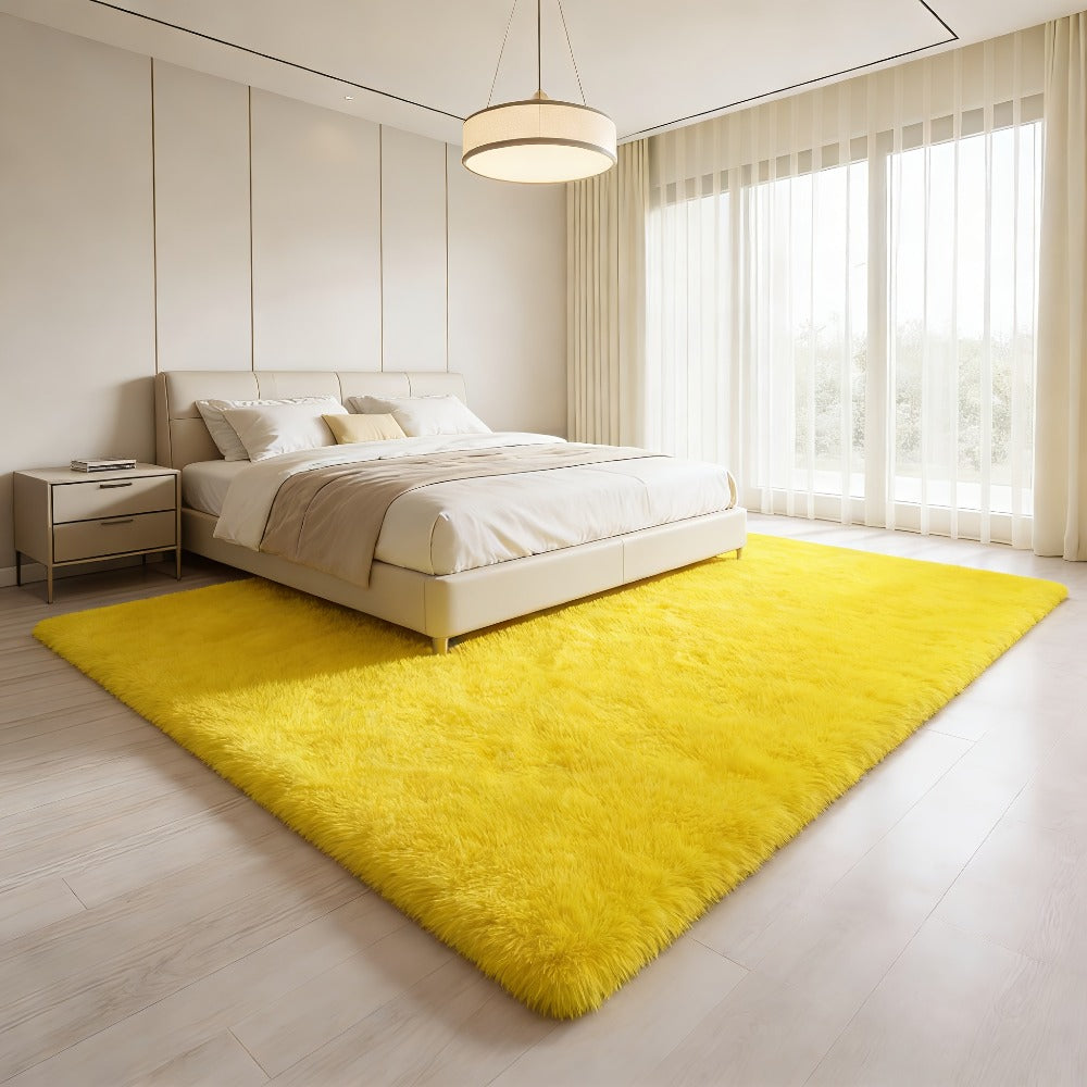 Area Rug Faux-Fur Tufted Collection at 650 g/m² with 22 Colors and Ten Retained Size Listings