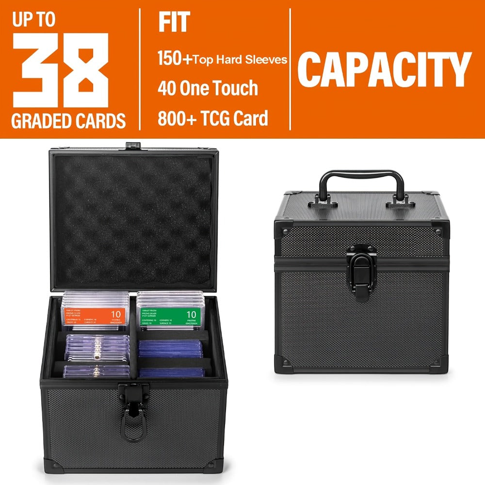 Graded Sports Card Storage Box PSA CSG BGS Slab Organizer Case for Top Loaders Baseball Trading Card Collector Protector
